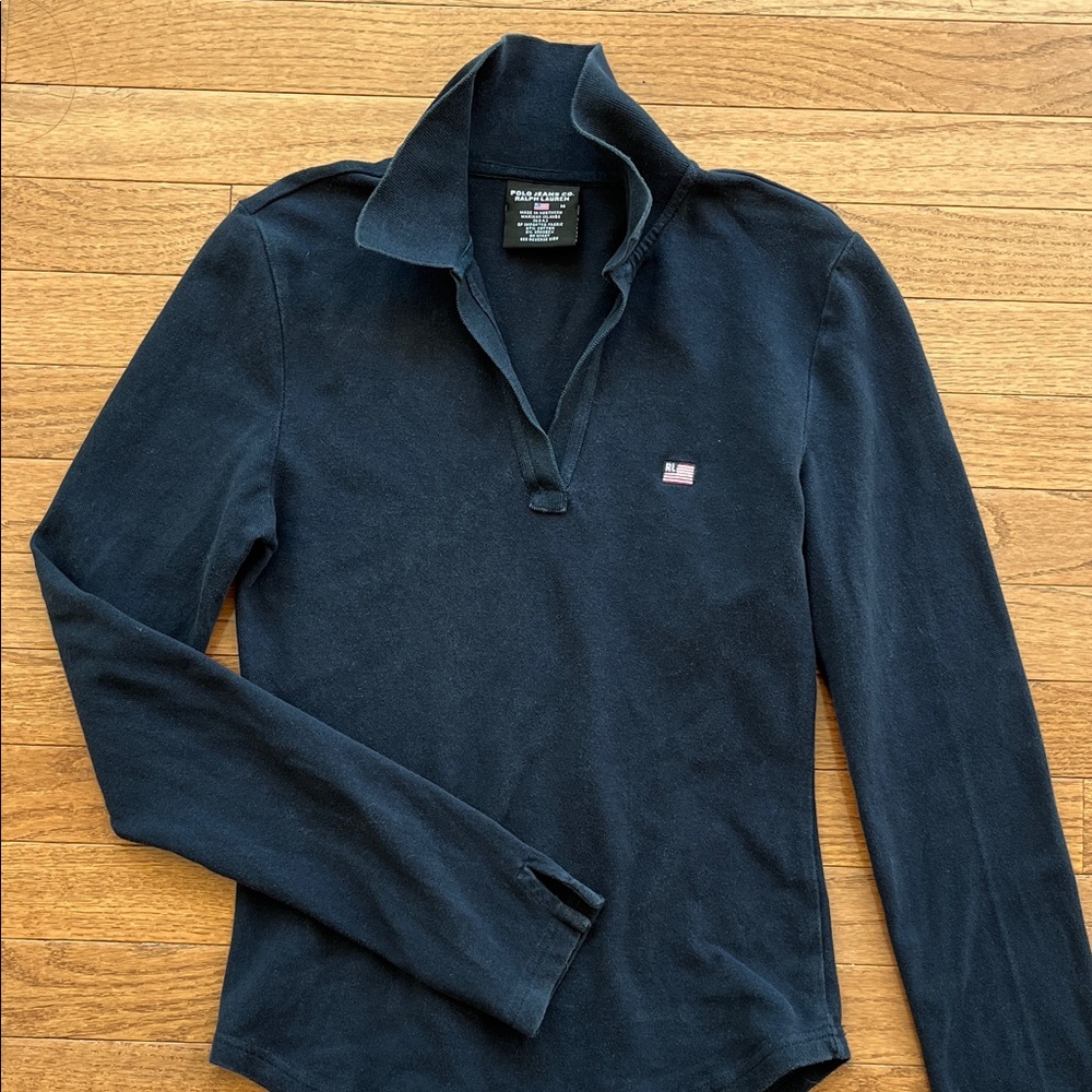 Polo by Ralph Lauren Navy Long Sleeve Tee